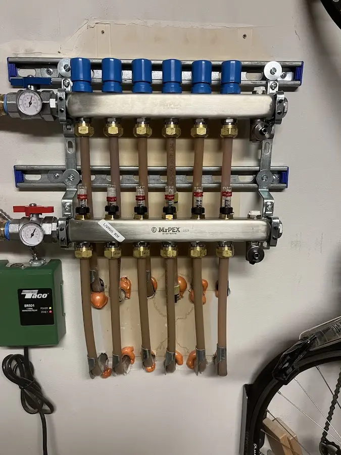 Plumber performing Gas Leak Detection at a residential property in Cache